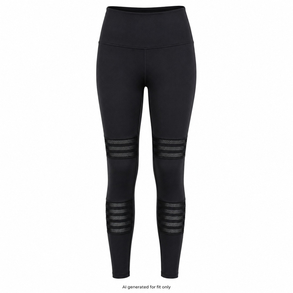 Beyond Yoga Pointelle Mesh High‎ Rise Leggings Women's L Black NWT